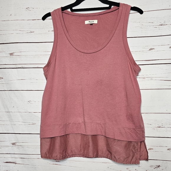 Madewell Tops - Madewell Scoop Neck Layered Tank Top